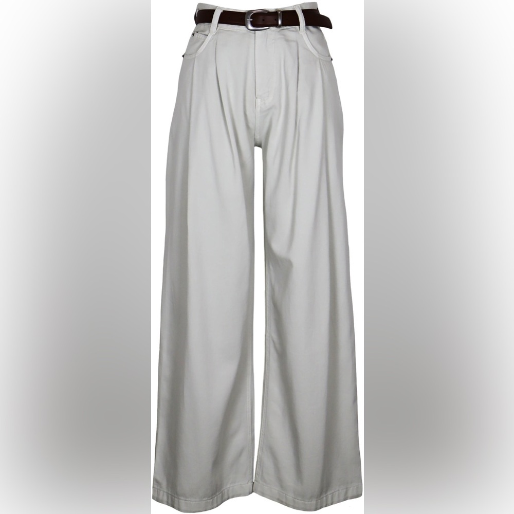 Lucy Paris Vernon Pleated Trouser - Beige NWT